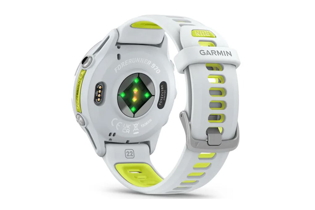 Garmin Forerunner 970 47mm dây silicone Màu Trắng - Vàng