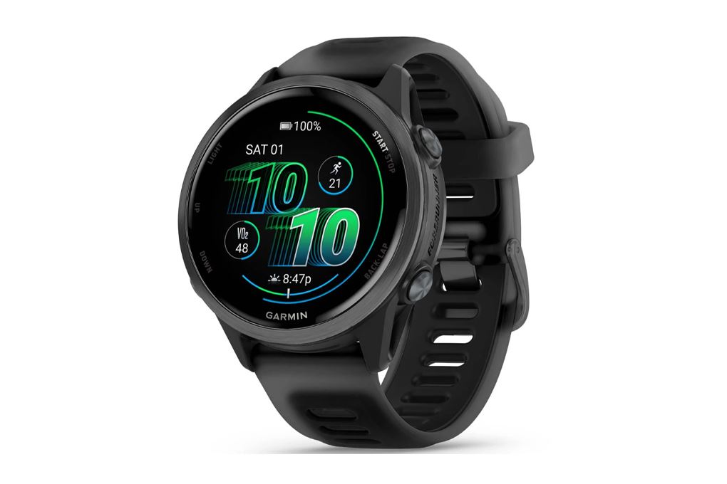 Garmin Forerunner 570 42.4mm dây silicone Màu Đen