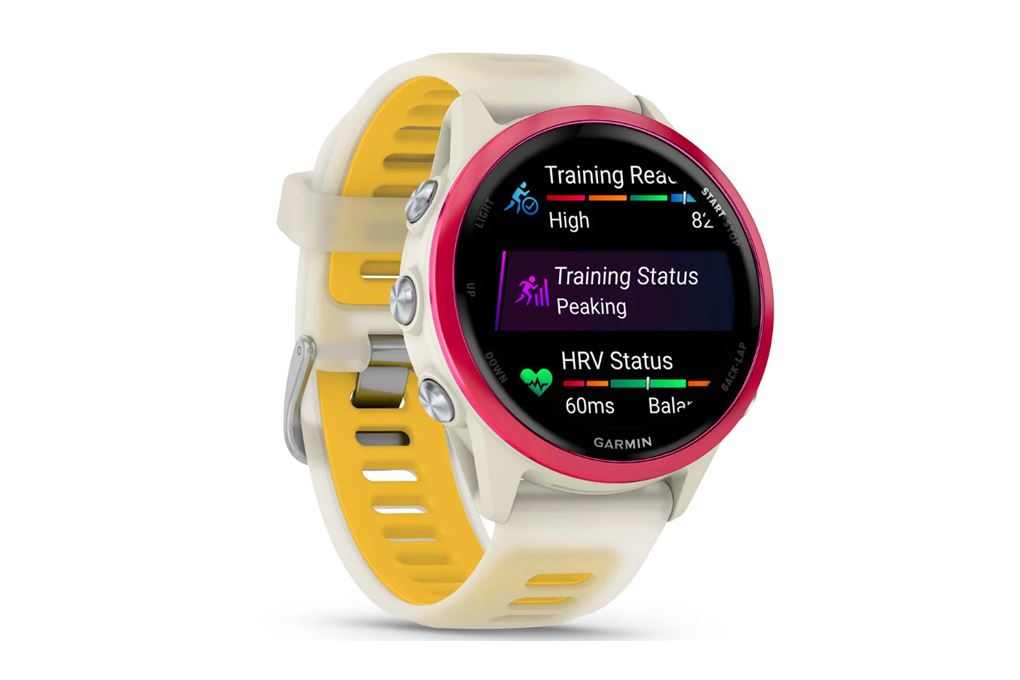 Garmin Forerunner 570 42.4mm dây silicone Màu Trắng - Vàng