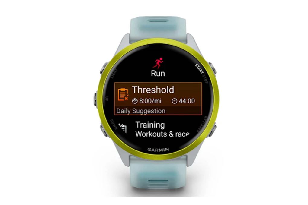 Garmin Forerunner 570 47mm dây silicone Màu Trắng - Xanh