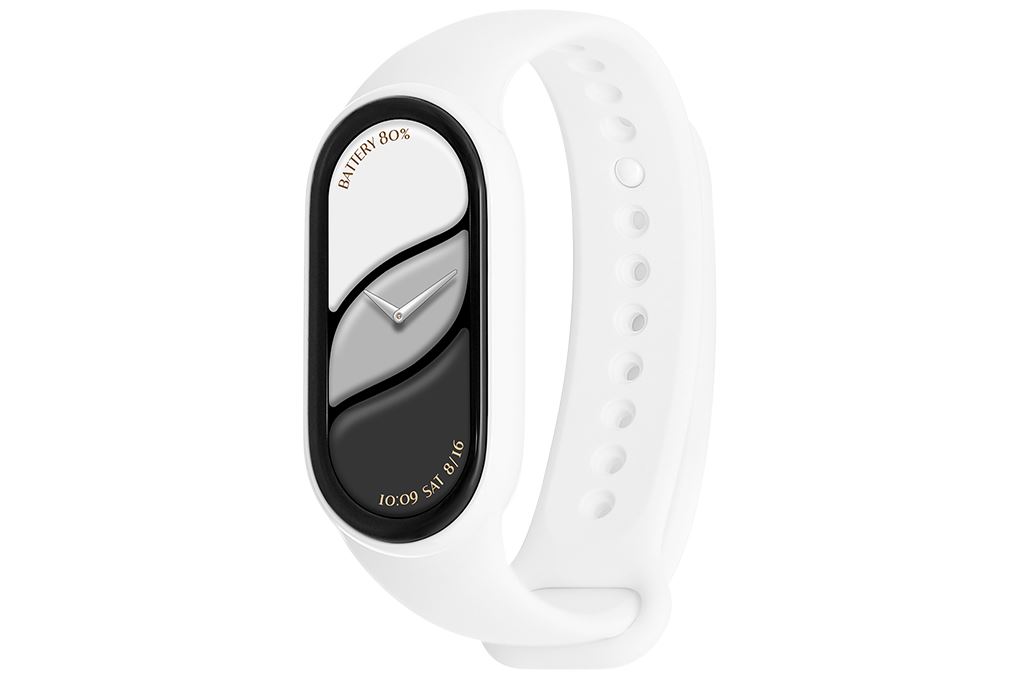 Vòng đeo tay thông minh Mi Band 10 viền gốm Màu Trắng