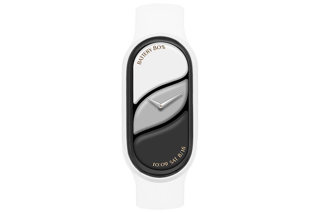 Vòng đeo tay thông minh Mi Band 10 viền gốm Màu Trắng