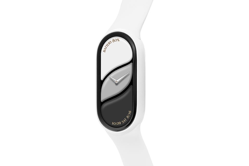 Vòng đeo tay thông minh Mi Band 10 viền gốm Màu Trắng