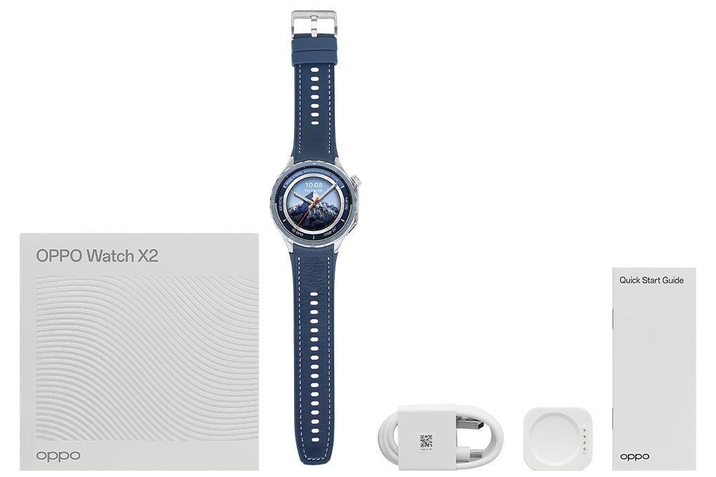 Oppo Watch X2 46mm dây da Màu Xanh dương đậm