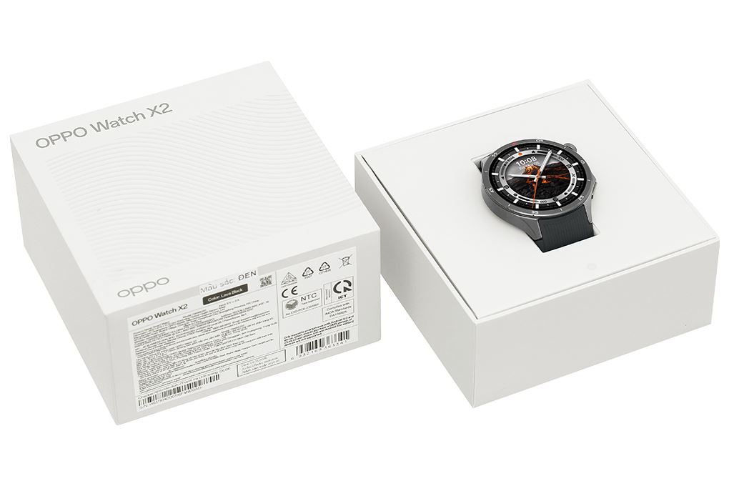 Oppo Watch X2 46mm dây cao su Màu Đen