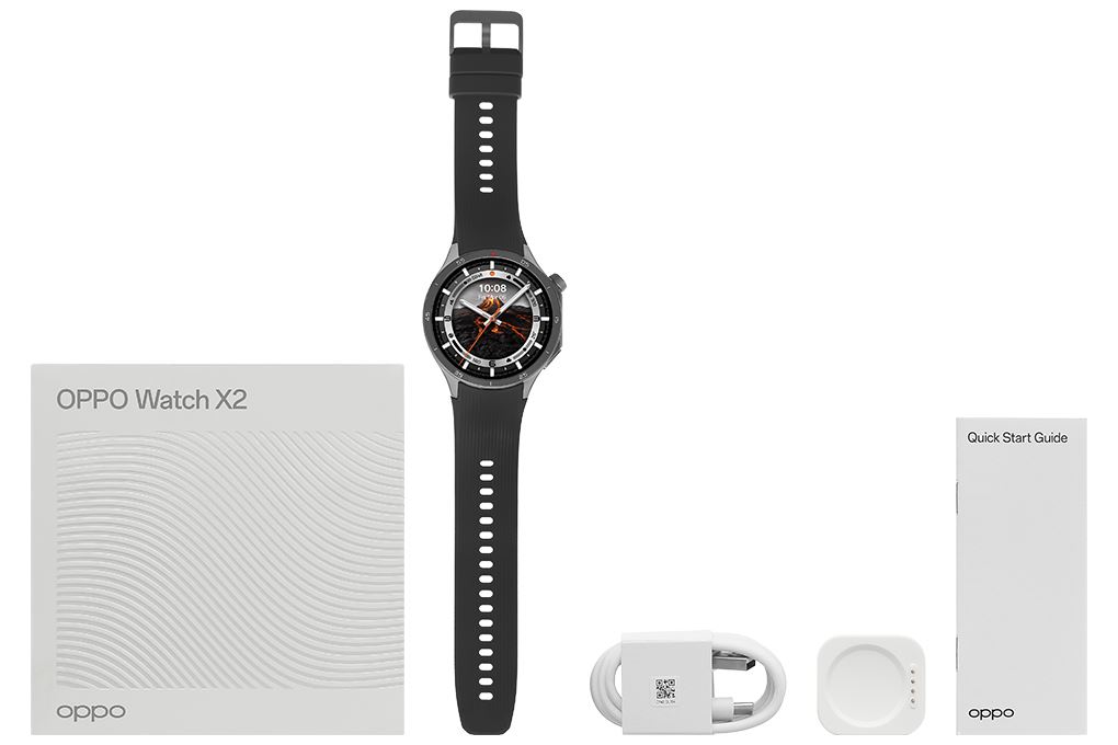 Oppo Watch X2 46mm dây cao su Màu Đen