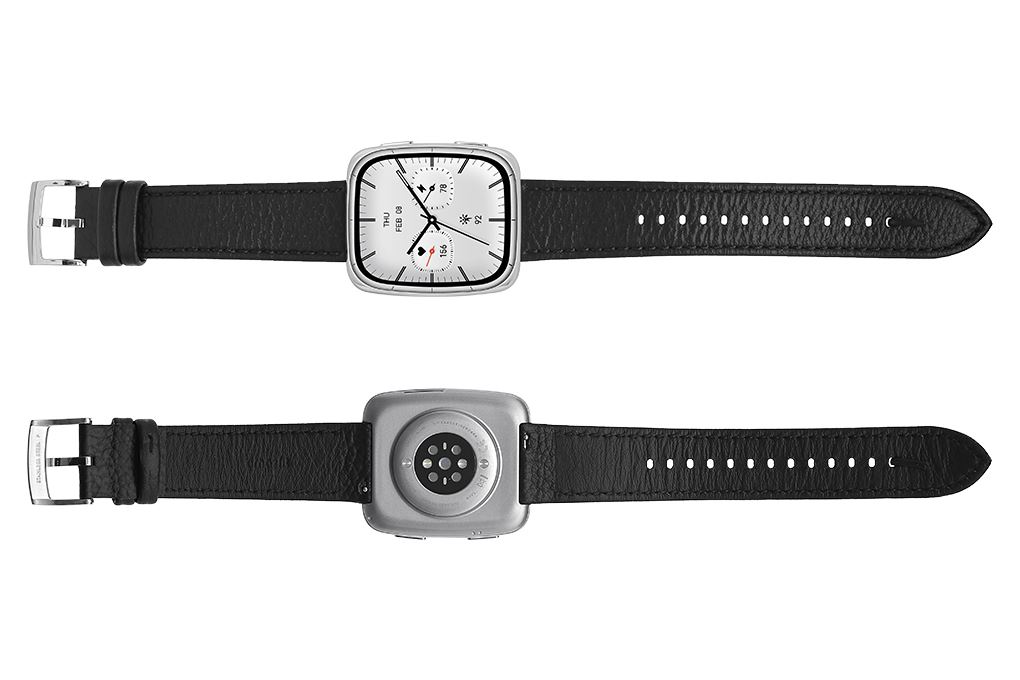 Amazfit Active 2 Square Sapphire 43.3mm dây da Màu Đen
