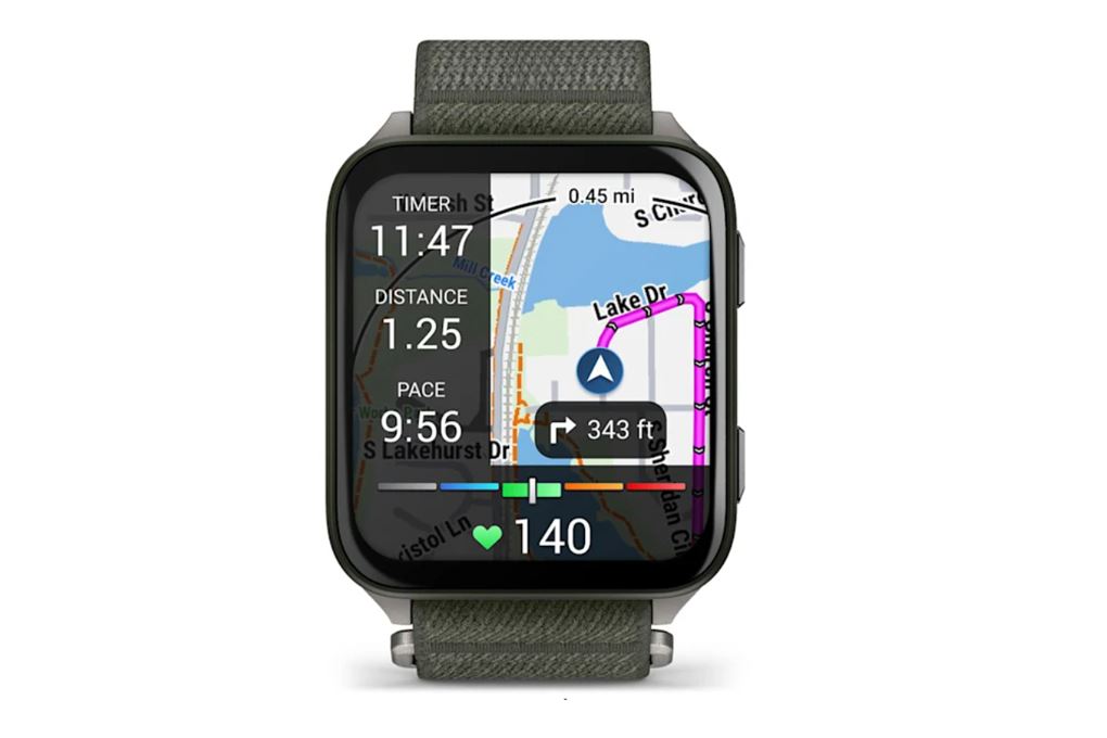 Garmin Venu X1 Sapphire 51.2mm dây nylon Màu Xanh rêu