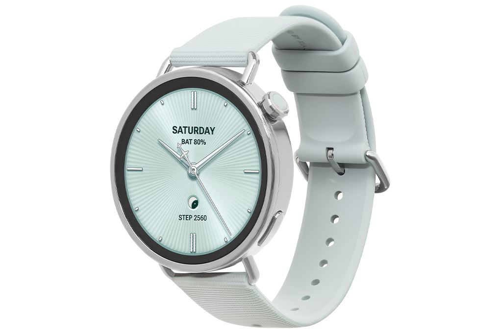 Xiaomi Watch S4 41mm dây cao su Fluoro Màu Xanh mint