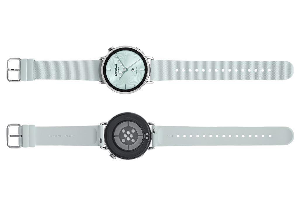 Xiaomi Watch S4 41mm dây cao su Fluoro Màu Xanh mint