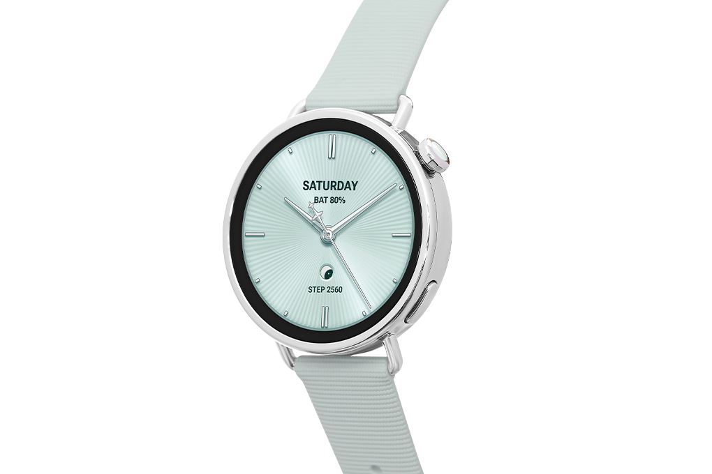 Xiaomi Watch S4 41mm dây cao su Fluoro Màu Xanh mint