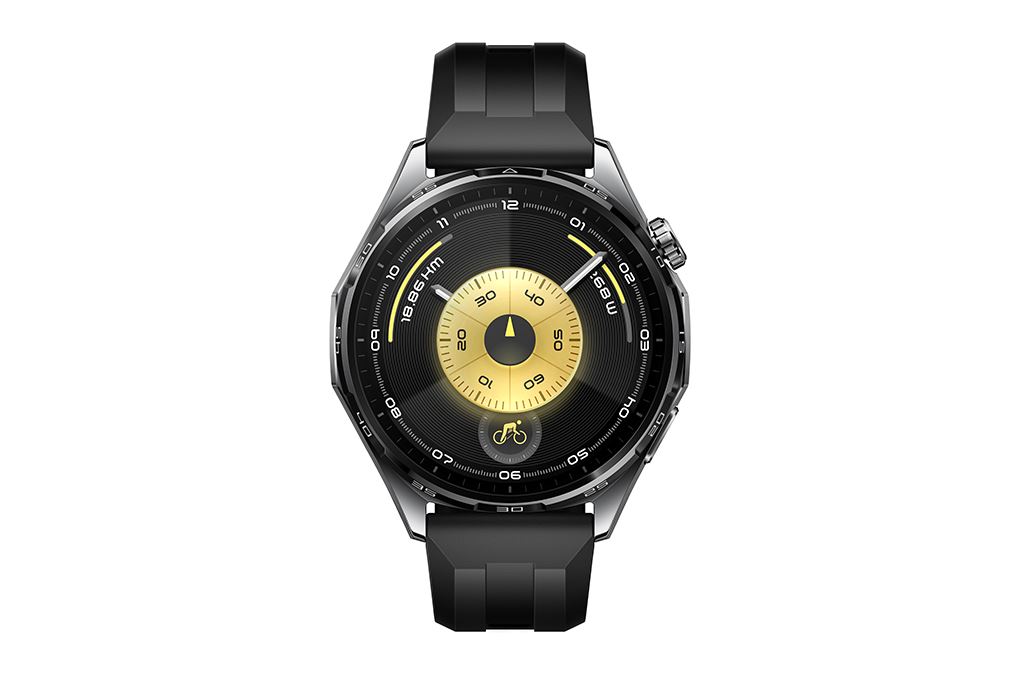 Huawei Watch GT 6 46mm viền thép dây cao su Màu Đen