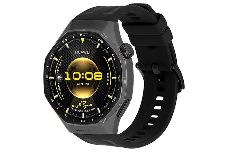 Huawei Watch GT 6 Pro 46mm viền Titanium dây cao su Màu Đen