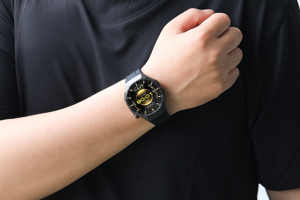 Huawei Watch GT 6 Pro 46mm viền Titanium dây cao su Màu Đen