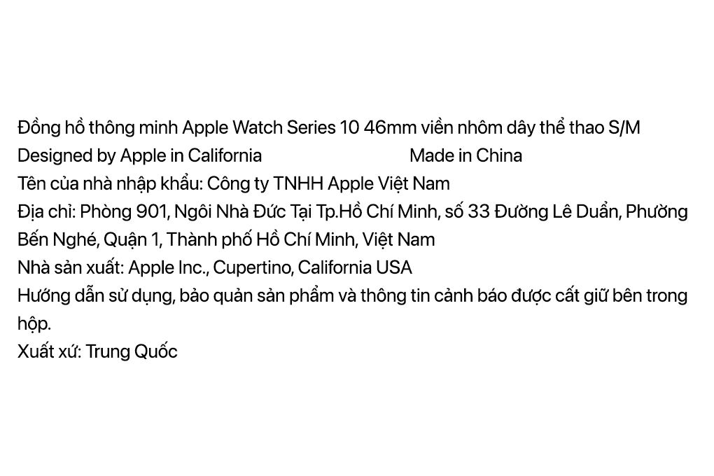 Apple Watch Series 10 GPS 46mm viền nhôm dây thể thao S/M - 4