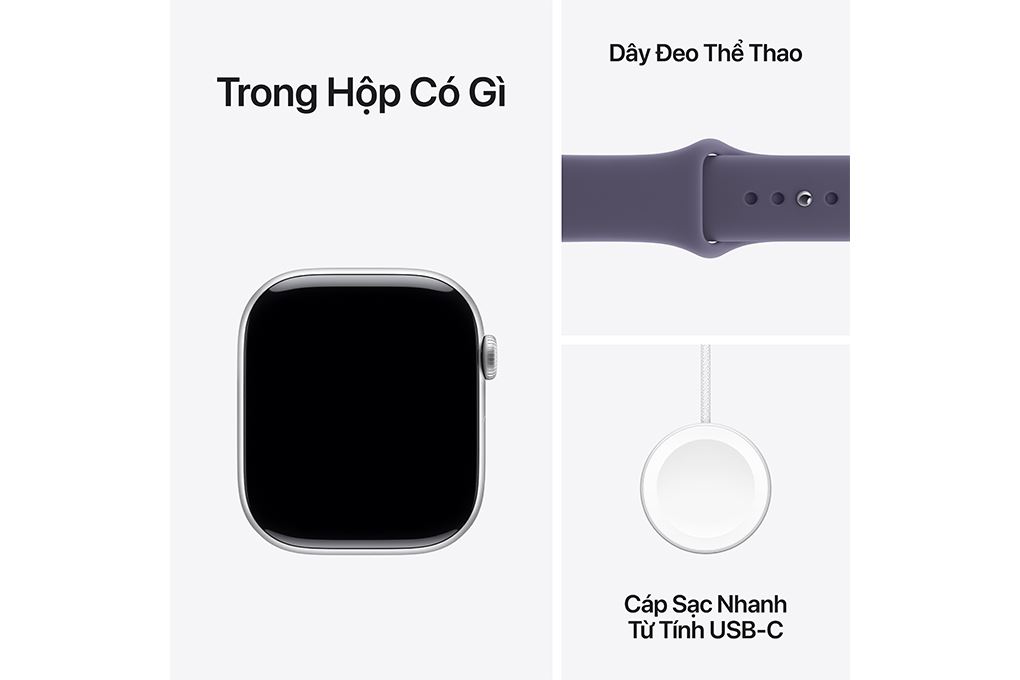 Apple Watch Series 11 GPS 42mm viền nhôm dây thể thao Màu Bạc