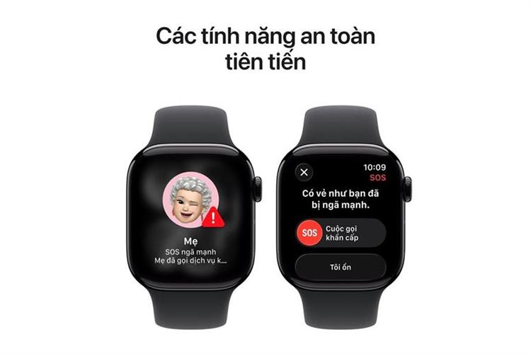 Apple Watch Series 11 GPS 46mm viền nhôm dây thể thao Màu Đen bóng