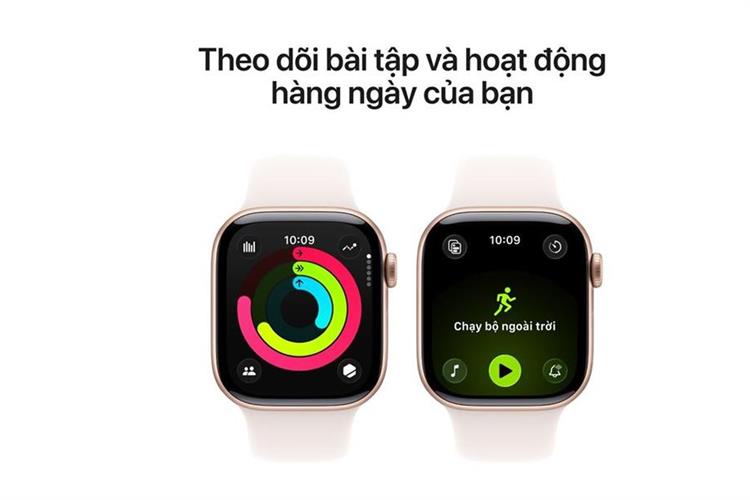 Apple Watch Series 11 GPS 46mm viền nhôm dây thể thao Màu Vàng Hồng