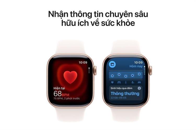 Apple Watch Series 11 GPS 46mm viền nhôm dây thể thao Màu Vàng Hồng