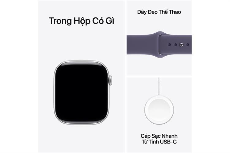 Apple Watch Series 11 GPS 46mm viền nhôm dây thể thao Màu Bạc