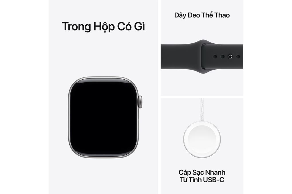Apple Watch Series 11 GPS 46mm viền nhôm dây thể thao Màu Xám