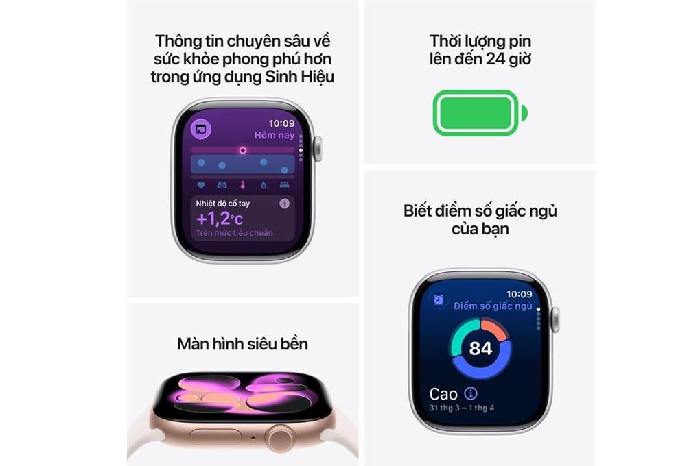 Apple Watch Series 11 GPS + Cellular 42mm viền Titanium dây Milan Màu Titan xám
