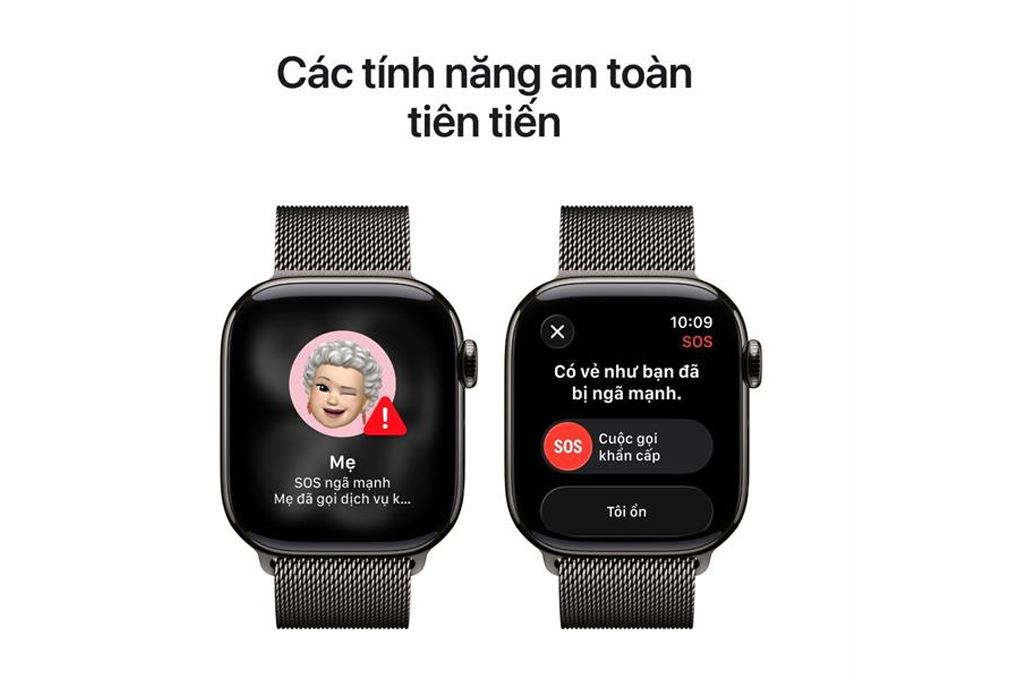 Apple Watch Series 11 GPS + Cellular 42mm viền Titanium dây Milan Màu Titan xám