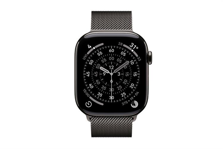 Apple Watch Series 11 GPS + Cellular 42mm viền Titanium dây Milan Màu Titan xám