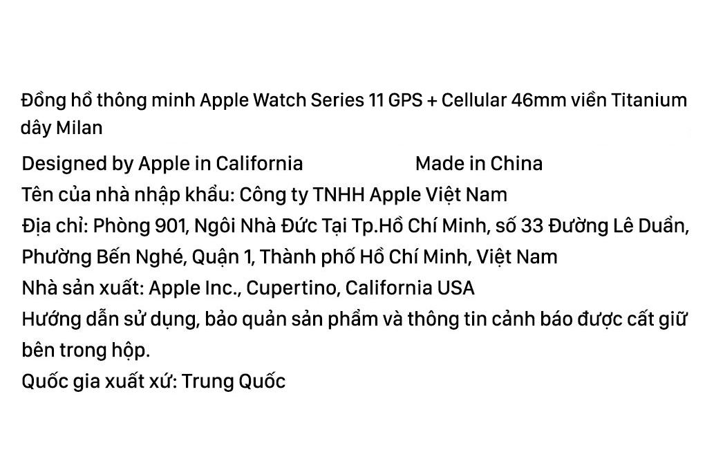 Apple Watch Series 11 GPS + Cellular 46mm viền Titanium dây Milan Titan xám - 4