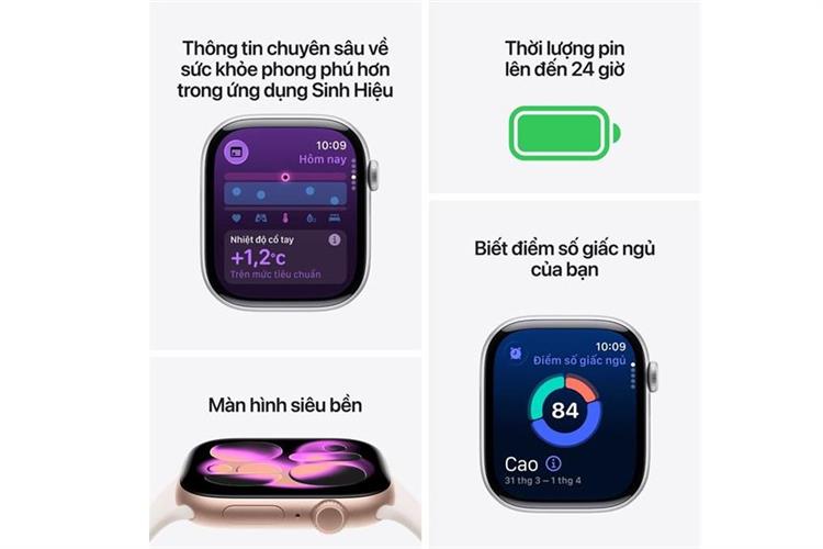 Apple Watch Series 11 GPS + Cellular 46mm viền Titanium dây Milan Màu Titan tự nhiên