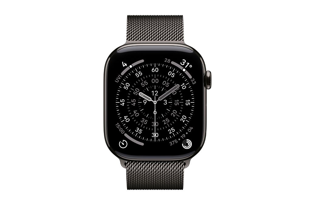 Apple Watch Series 11 GPS + Cellular 46mm viền Titanium dây Milan Màu Titan xám