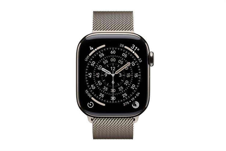 Apple Watch Series 11 GPS + Cellular 46mm viền Titanium dây Milan Màu Titan tự nhiên