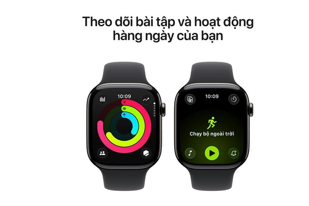 Apple Watch Series 11 GPS + Cellular 46mm viền Titanium dây thể thao Màu Titan xám