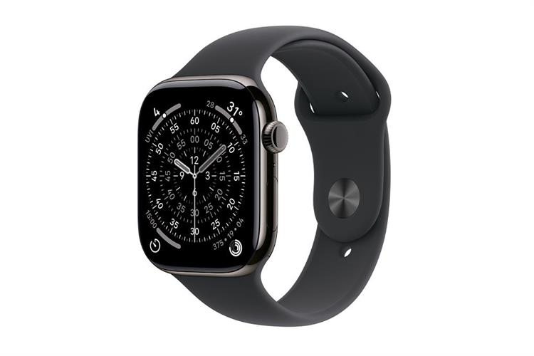 Apple Watch Series 11 GPS + Cellular 46mm viền Titanium dây thể thao Màu Titan xám