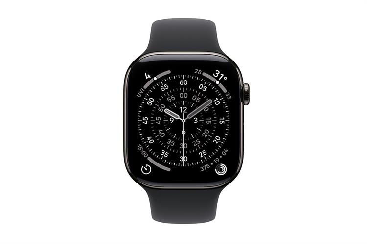 Apple Watch Series 11 GPS + Cellular 46mm viền Titanium dây thể thao Màu Titan xám