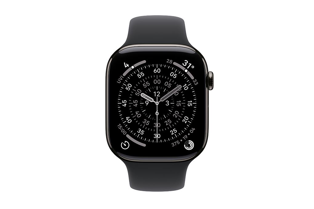 Apple Watch Series 11 GPS + Cellular 46mm viền Titanium dây thể thao Màu Titan xám