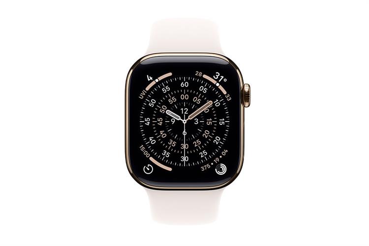 Apple Watch Series 11 GPS + Cellular 46mm viền Titanium dây thể thao Màu Titan vàng