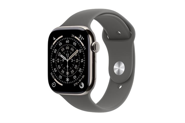 Apple Watch Series 11 GPS + Cellular 46mm viền Titanium dây thể thao Màu Titan tự nhiên