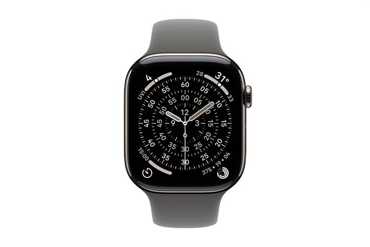 Apple Watch Series 11 GPS + Cellular 46mm viền Titanium dây thể thao Màu Titan tự nhiên