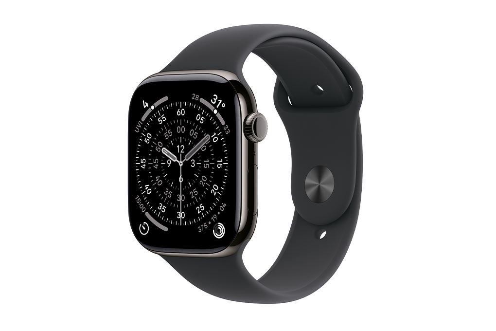 Apple Watch Series 11 GPS + Cellular 42mm viền Titanium dây thể thao Màu Titan xám