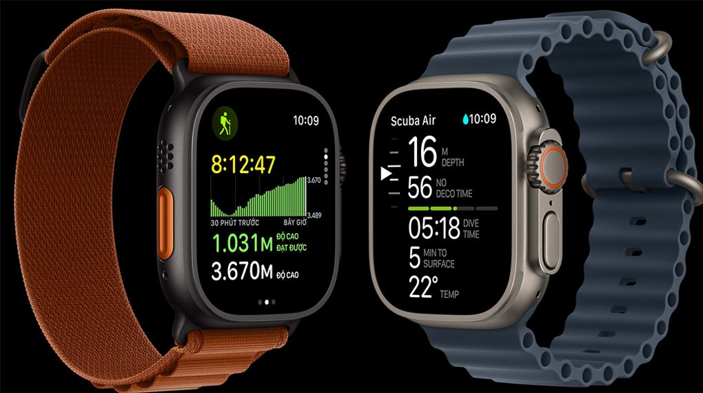 2 m&agrave;u đồng hồ Apple Watch Ultra 3