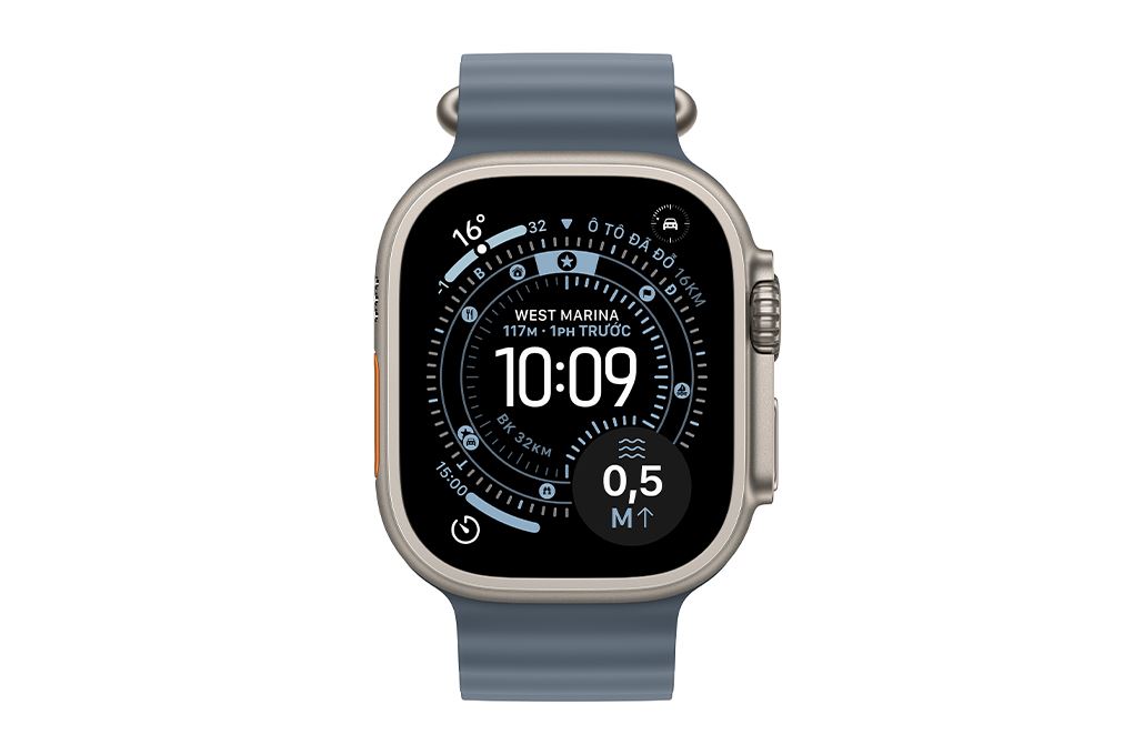 Apple Watch Ultra 3 GPS + Cellular 49mm viền Titanium dây Ocean Titan tự nhiên - 2