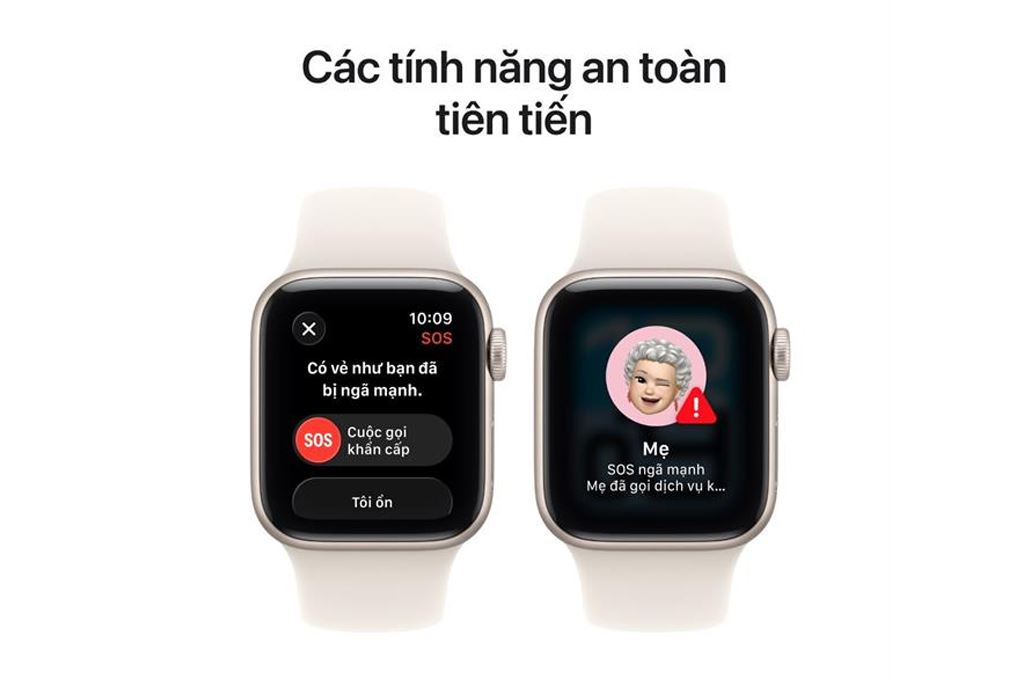 Apple Watch SE 3 GPS 40mm viền nhôm dây thể thao Màu Trắng Starlight