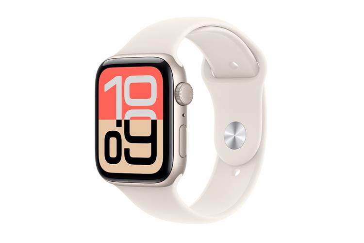 Apple Watch SE 3 GPS 44mm viền nhôm dây thể thao Màu Trắng Starlight
