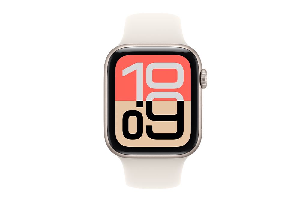 Apple Watch SE 3 GPS + Cellular 40mm viền nhôm dây thể thao Màu Trắng Starlight