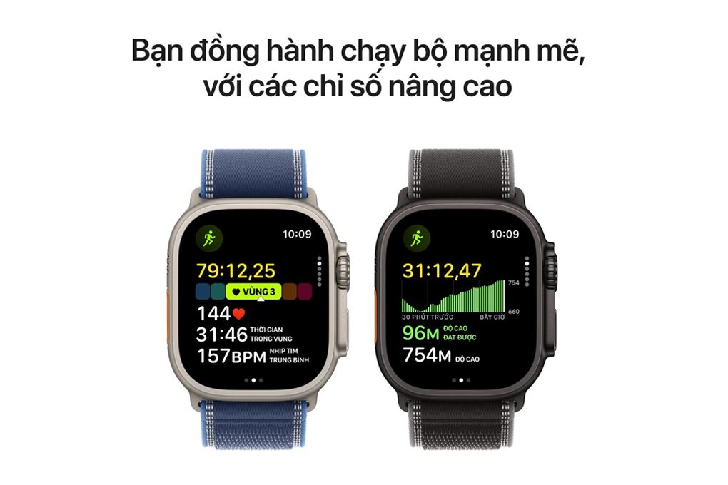 Apple Watch Ultra 3 GPS + Cellular 49mm viền Titanium dây Milan Màu Titan đen