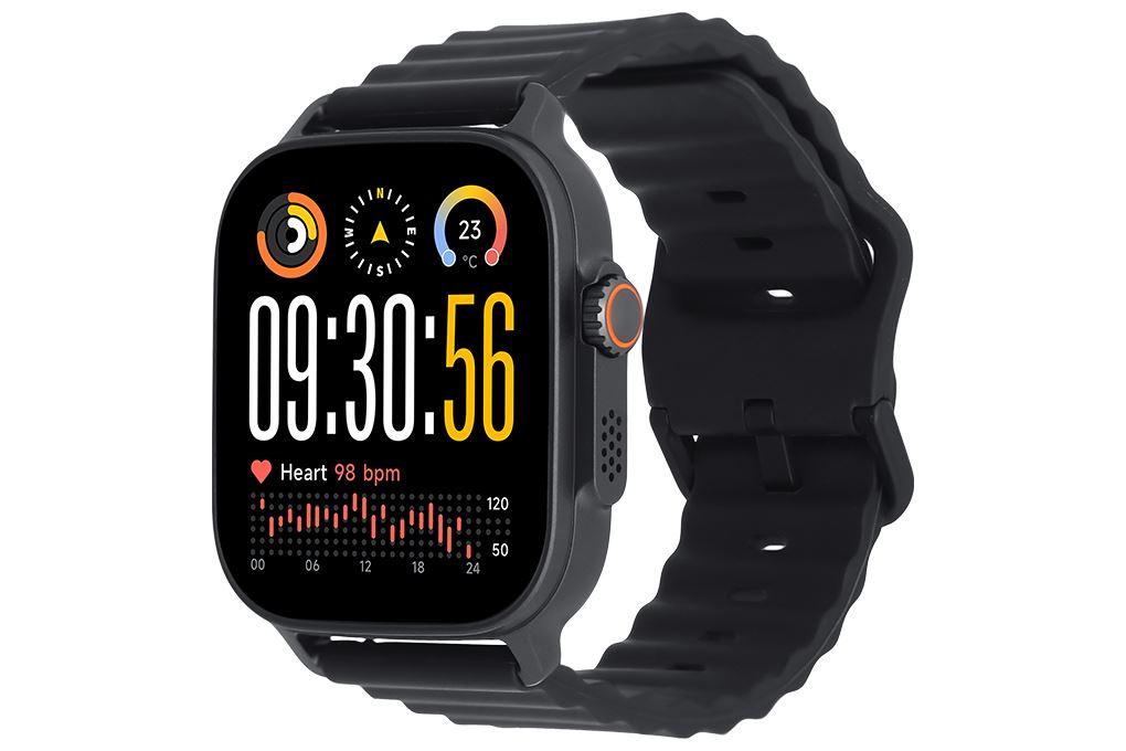 realme Watch 5 50mm dây silicone Màu Đen