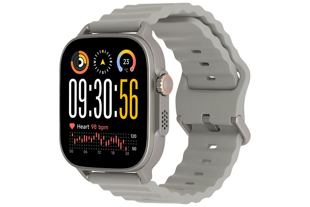 realme Watch 5 50mm dây silicone Màu Bạc