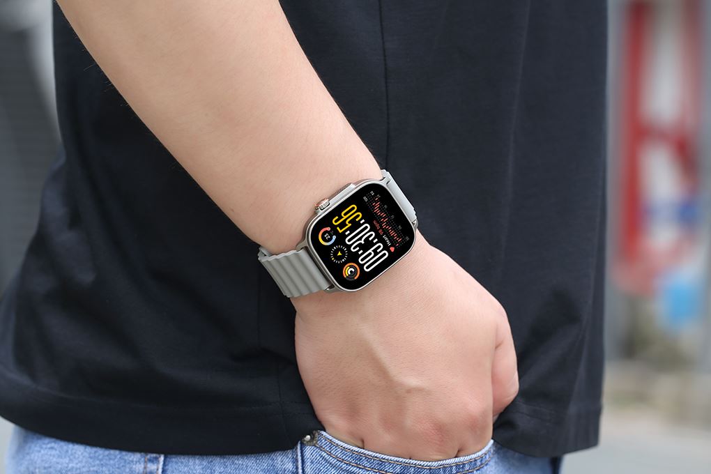 realme Watch 5 50mm dây silicone Màu Bạc