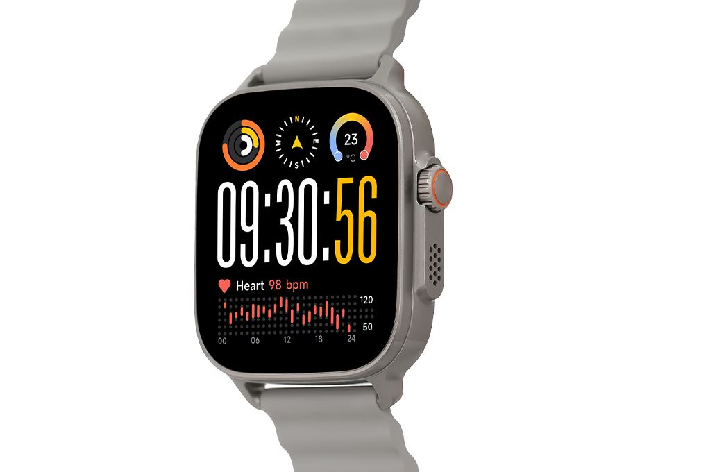 realme Watch 5 50mm dây silicone Màu Bạc